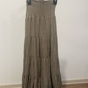 Green classy Maxi Skirt